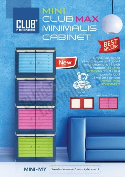 Lemari Plastik Miniclub 4 susun